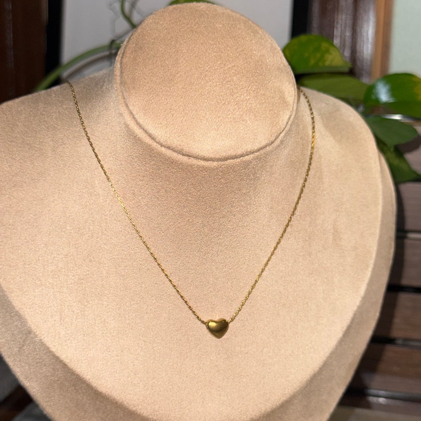 Petite Solid Heart Necklace
