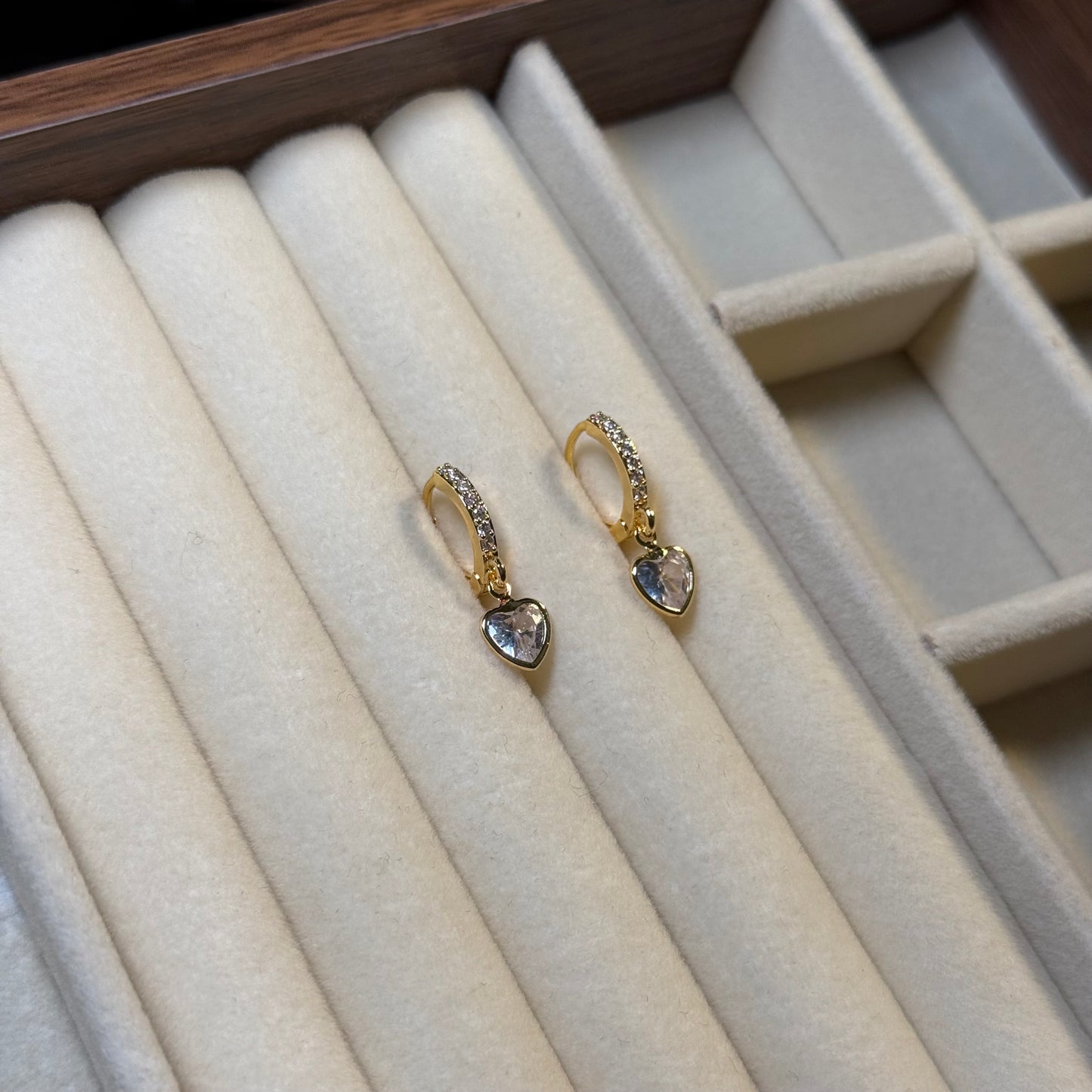 Sweetheart Crystal Hoops