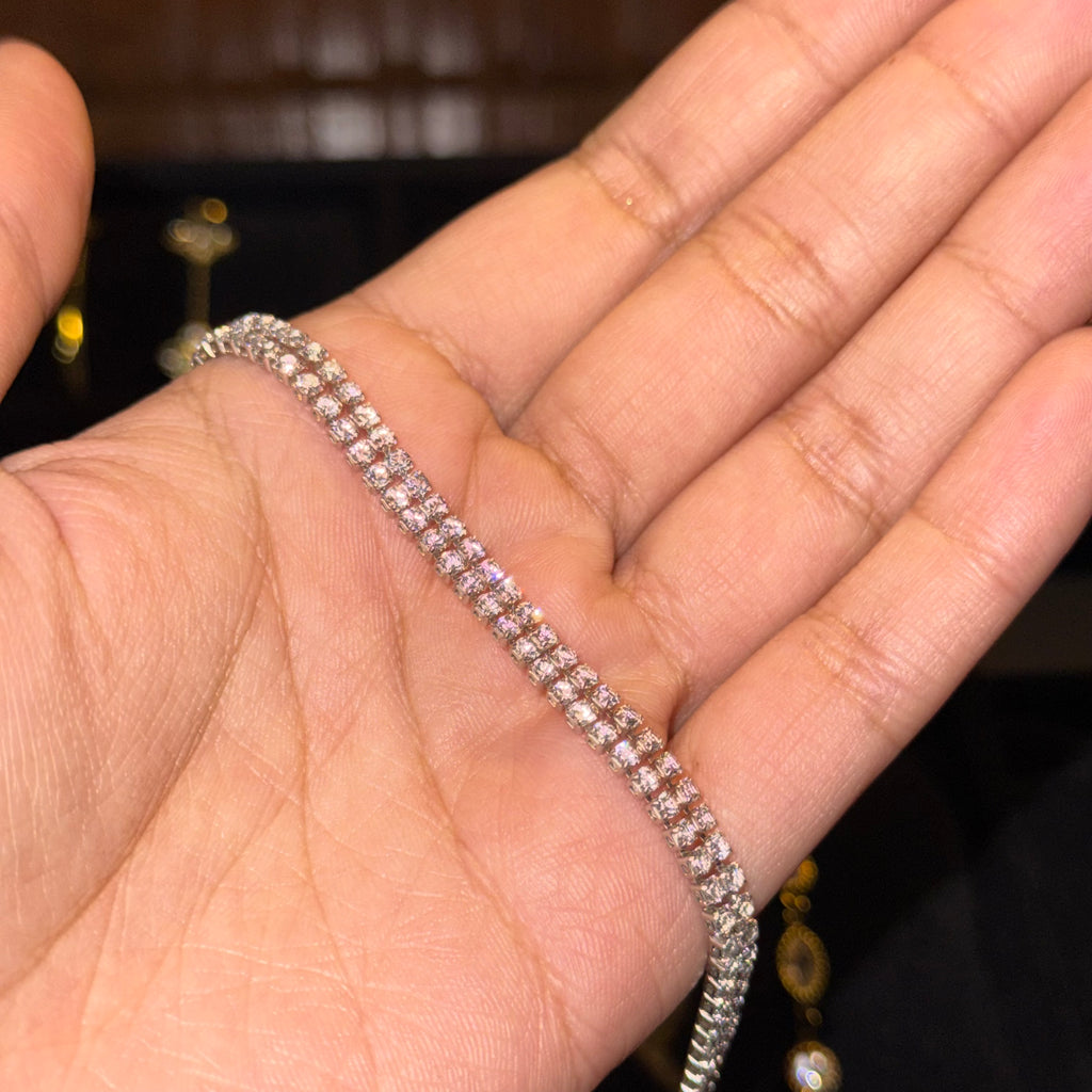 Twin-Dainty Tennis Bracelet