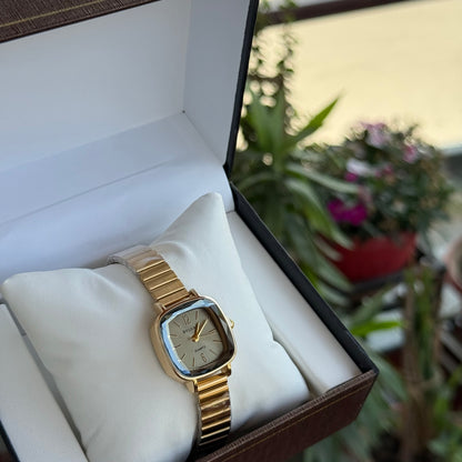 Beige Sovereign Watch (Box Included)