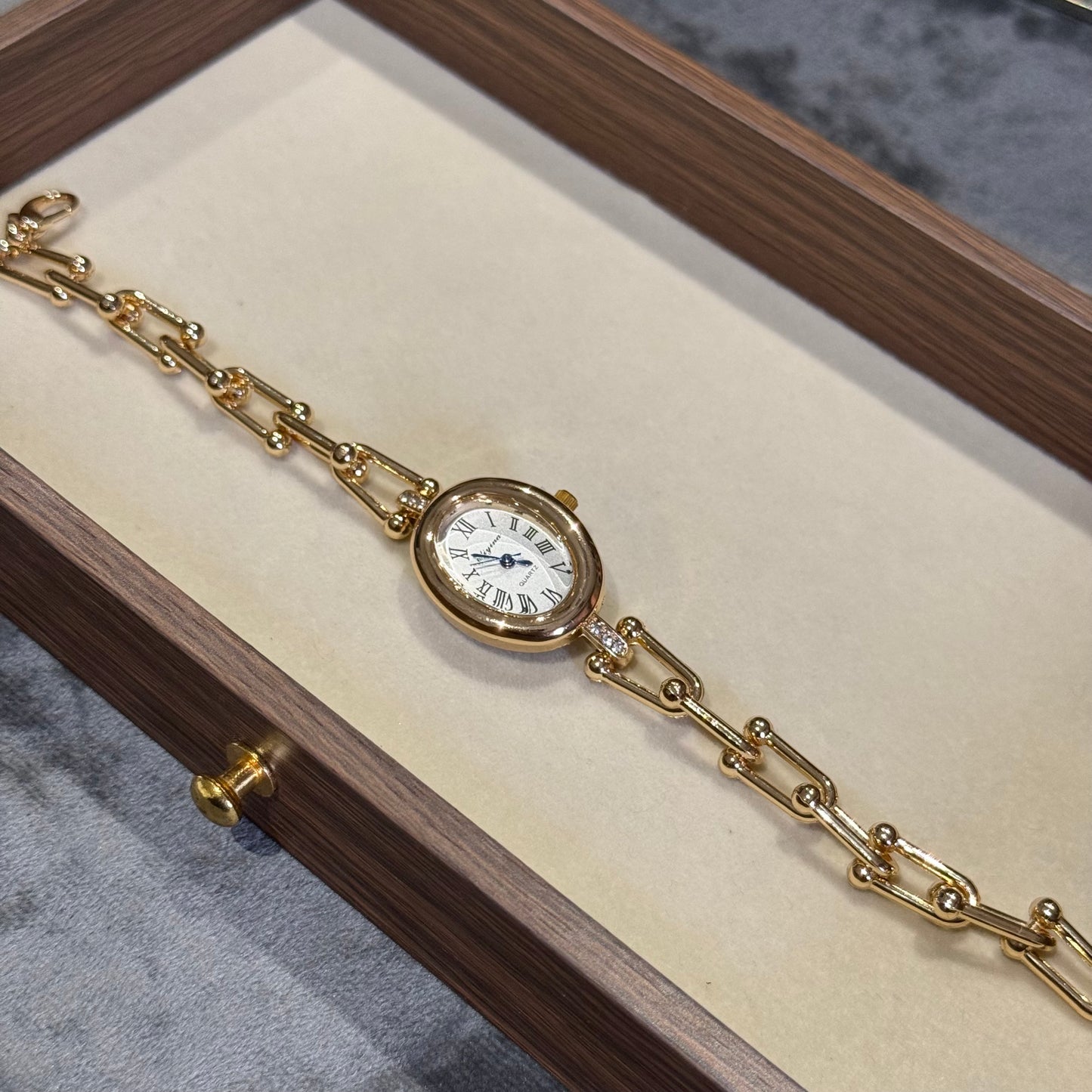 Verona Oval Watch (Random Color Box Included)