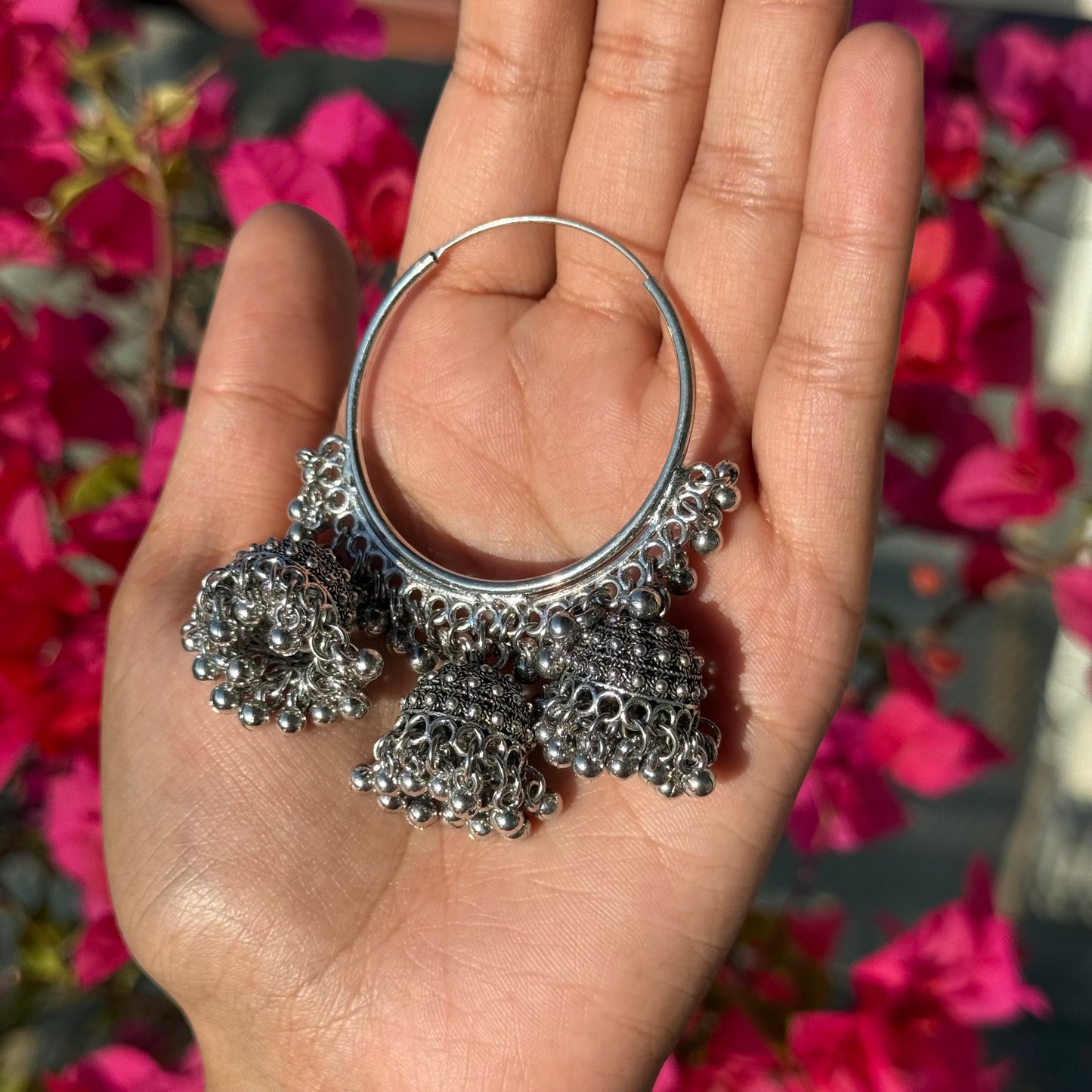 Maya Oxidized Hoops