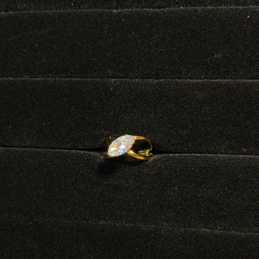 Cross Solitaire Ring HOUSE OF LAILA