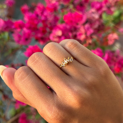 Lotus Crown Ring