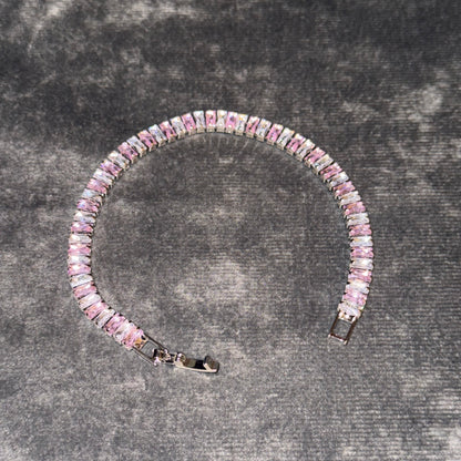 Cotton Candy Baguette Tennis Bracelet