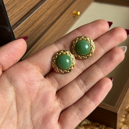 Sage Statement Studs