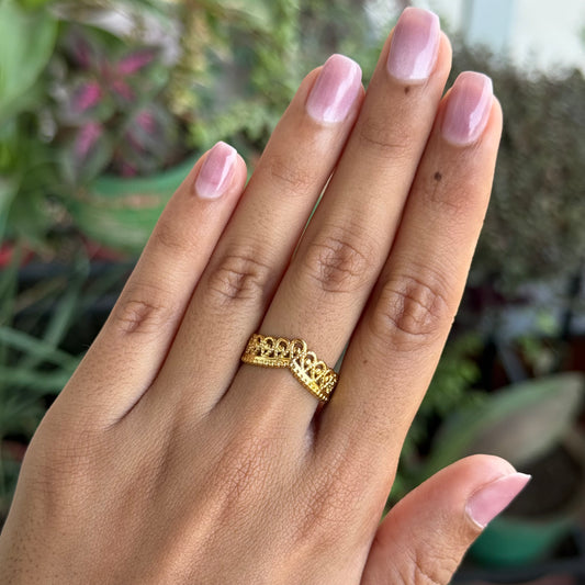 Elegant Crown Ring
