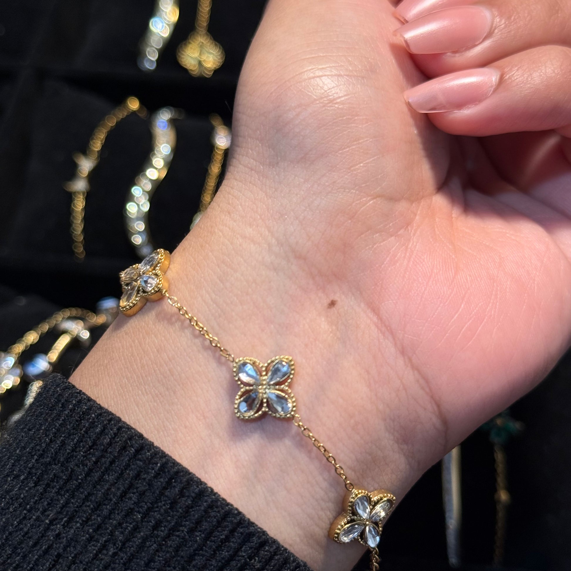 Alana Studded Chain Bracelet HOUSE OF LAILA