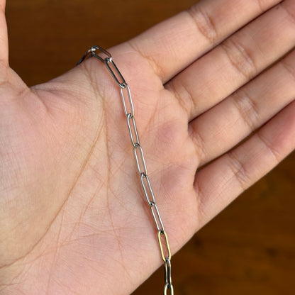 Paperclip Chain Bracelet (Silver)