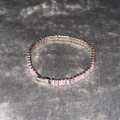 Cotton Candy Baguette Tennis Bracelet