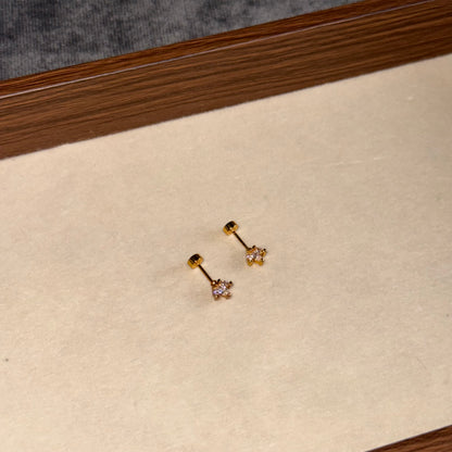 Marquise Helix Crown Ball-Back Studs