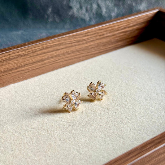 Clover Shimmer Statement Studs