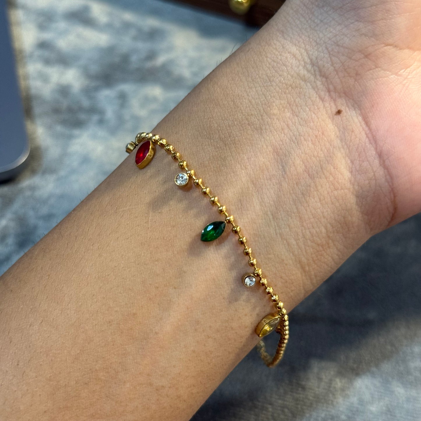 Iris Marquise Chain Bracelet