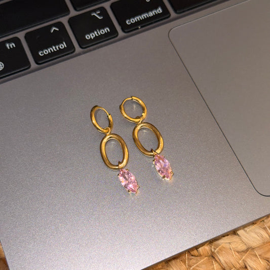 Genevieve Pink Hoops