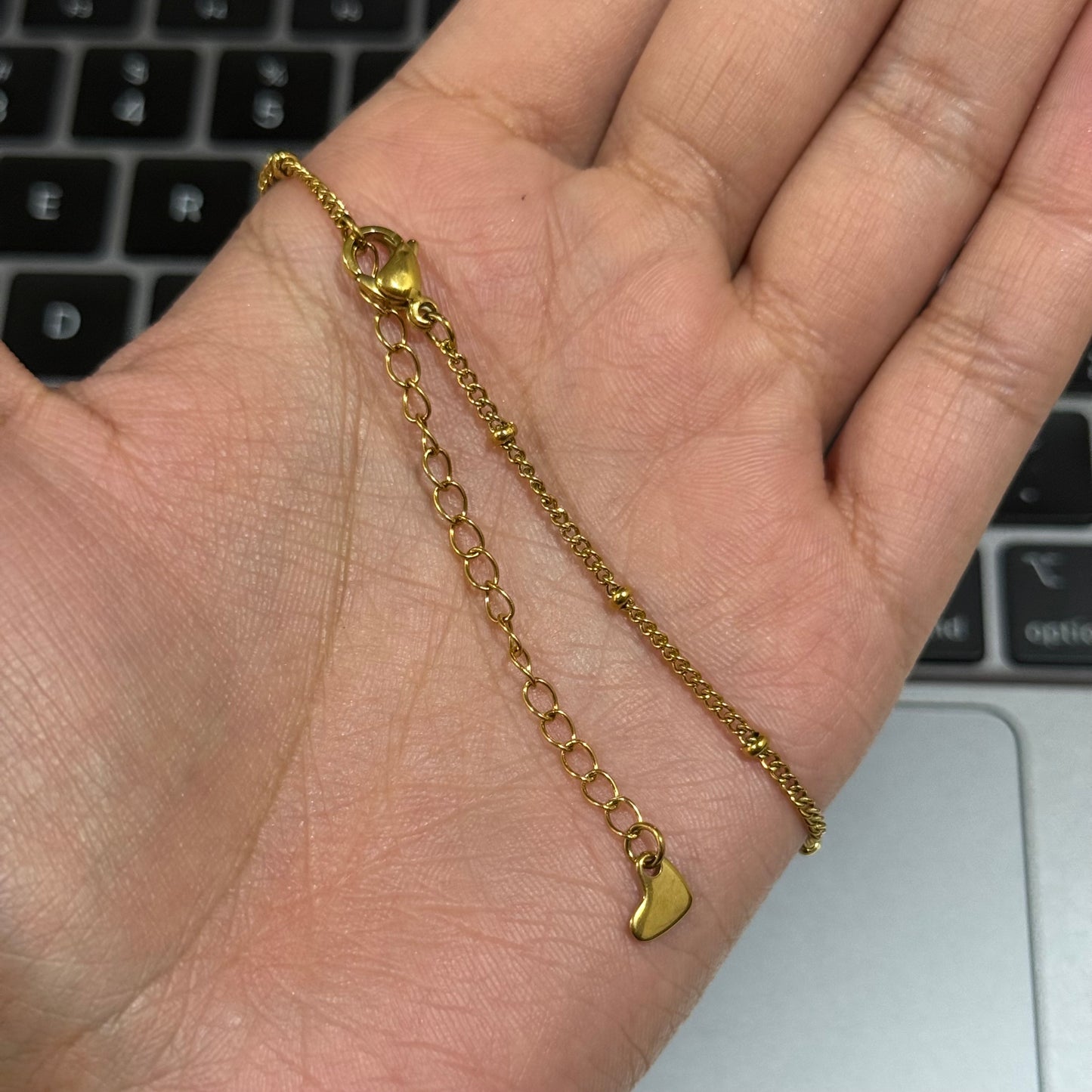Dainty Beaded Anklet (Single)