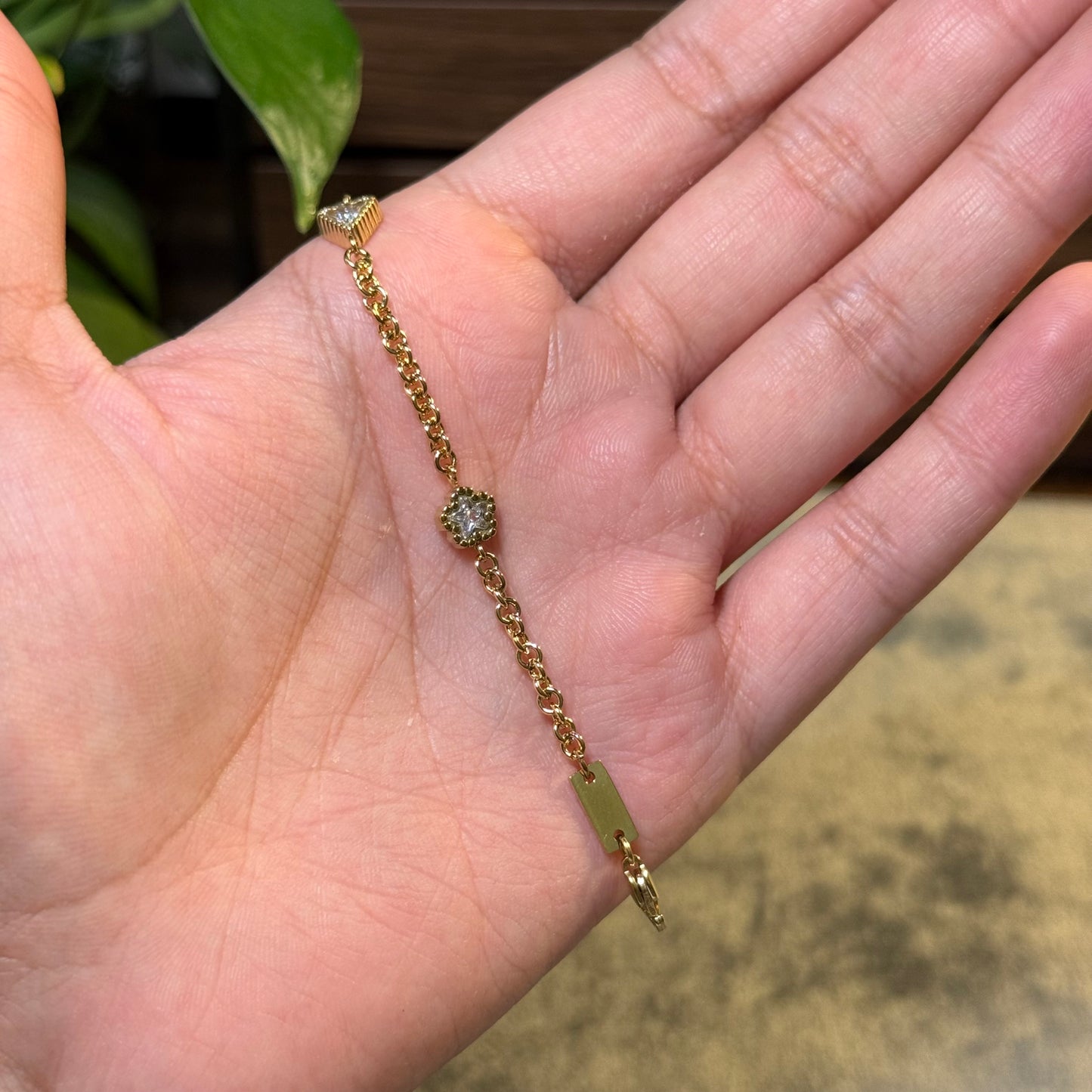 Cosmic Charm Chain Bracelet
