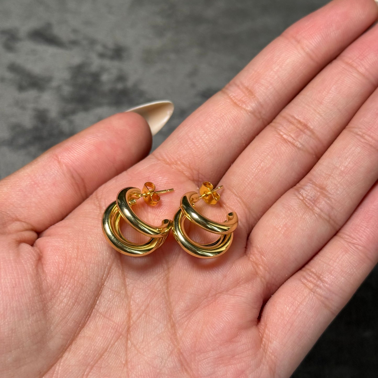 Cassandra Multi-Hoop Studs