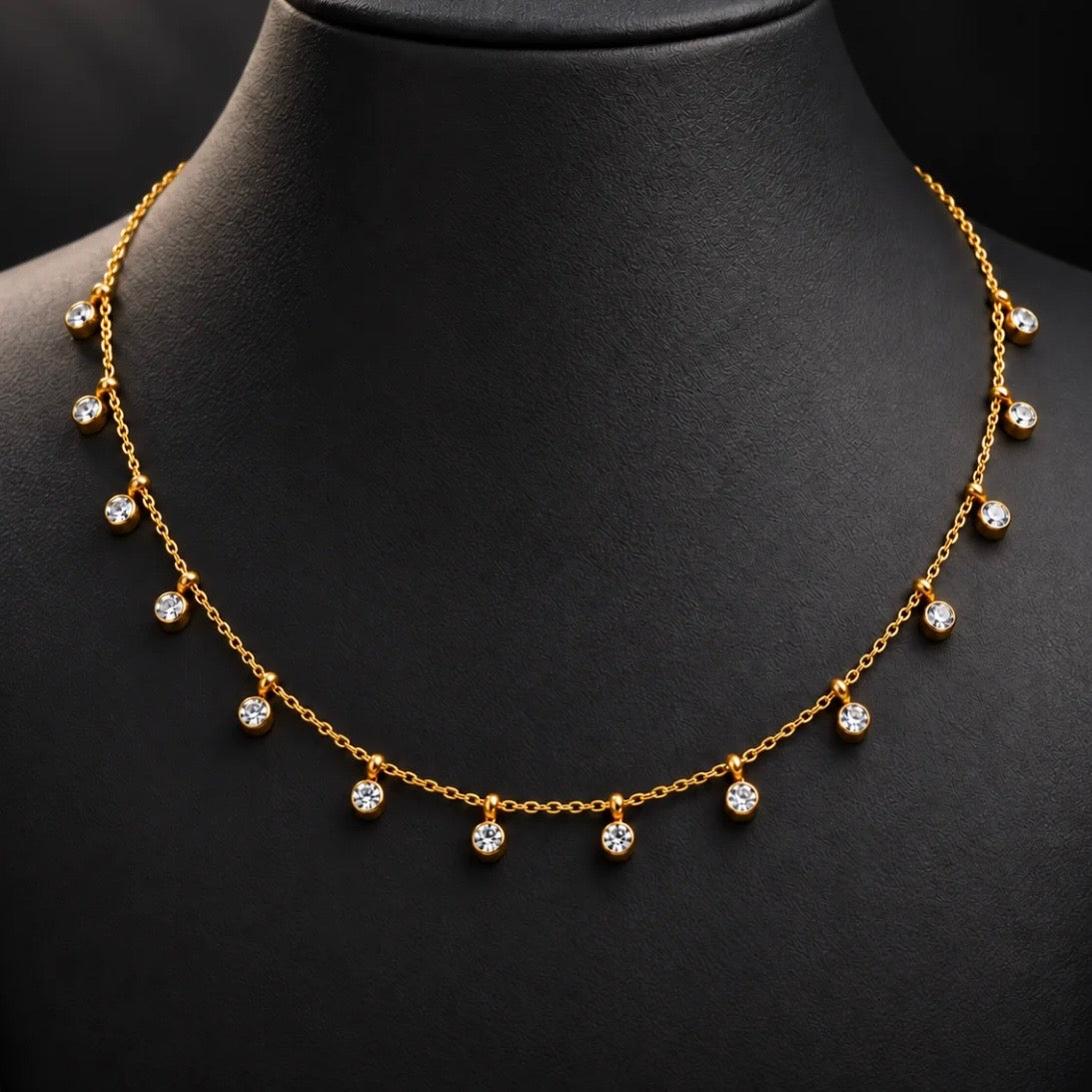 Violet Studded Necklace
