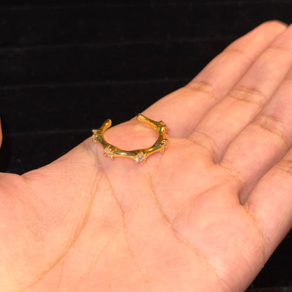 Studded Bamboo Ring