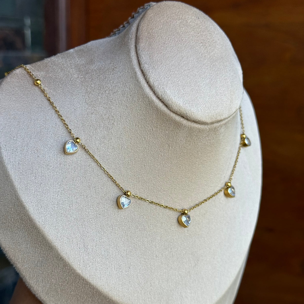 Ursula Heart Necklace + Earring Set