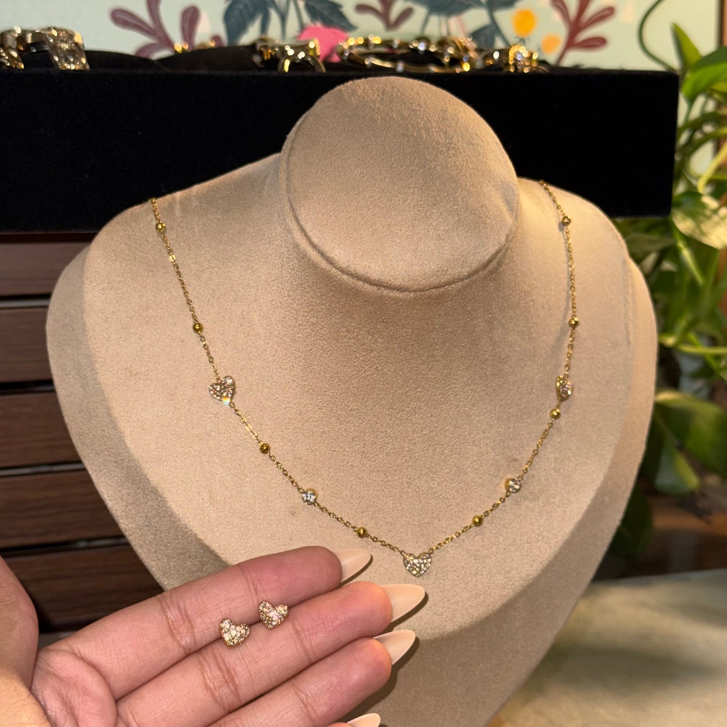 Lover Girl Necklace + Earring Set