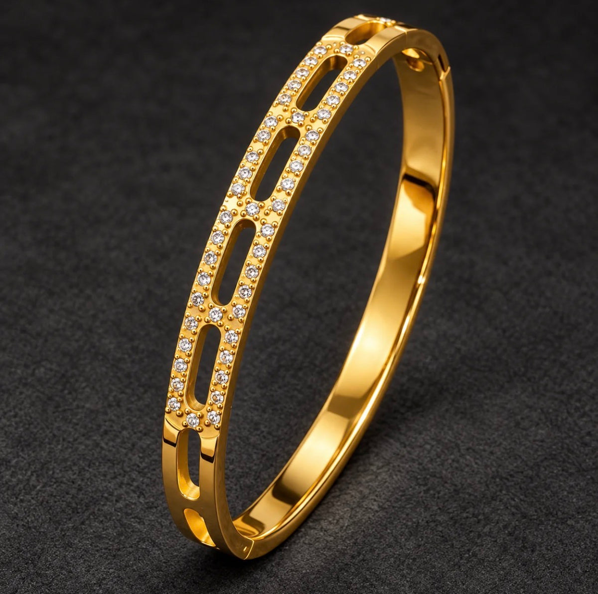 Lilith Studded Bangle (Thin Wrist)