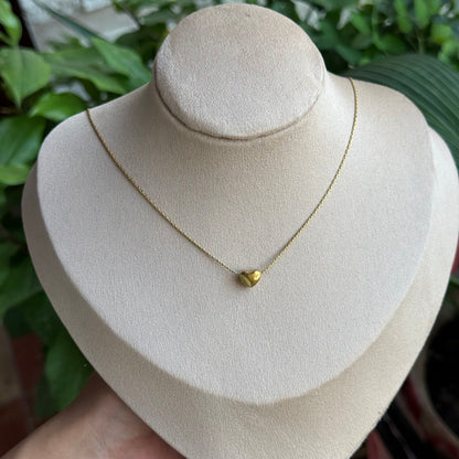 Petite Solid Heart Necklace