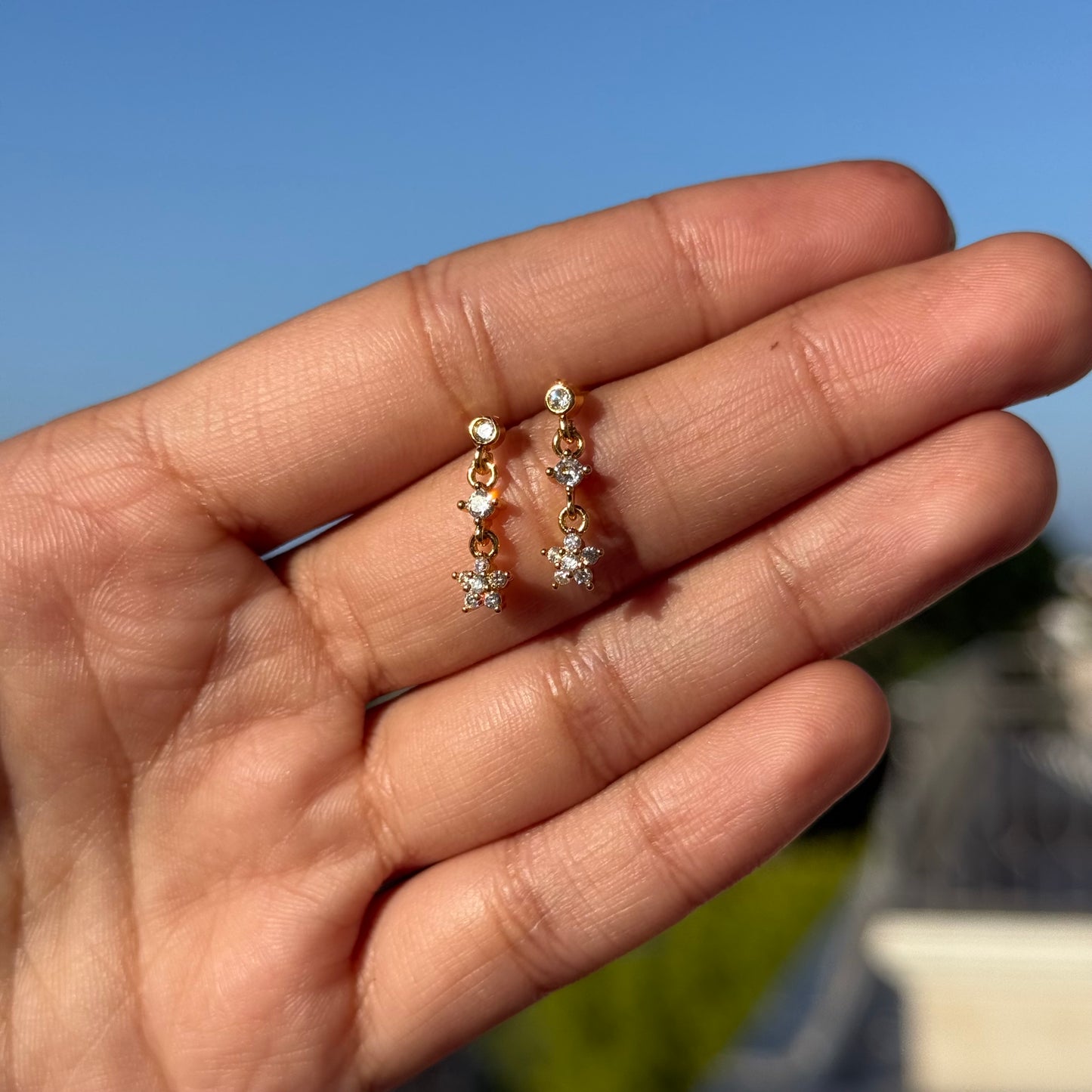 Mini Flora Dangle Studs