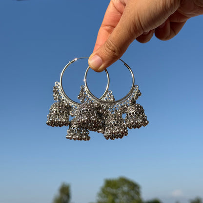 Maya Oxidized Hoops