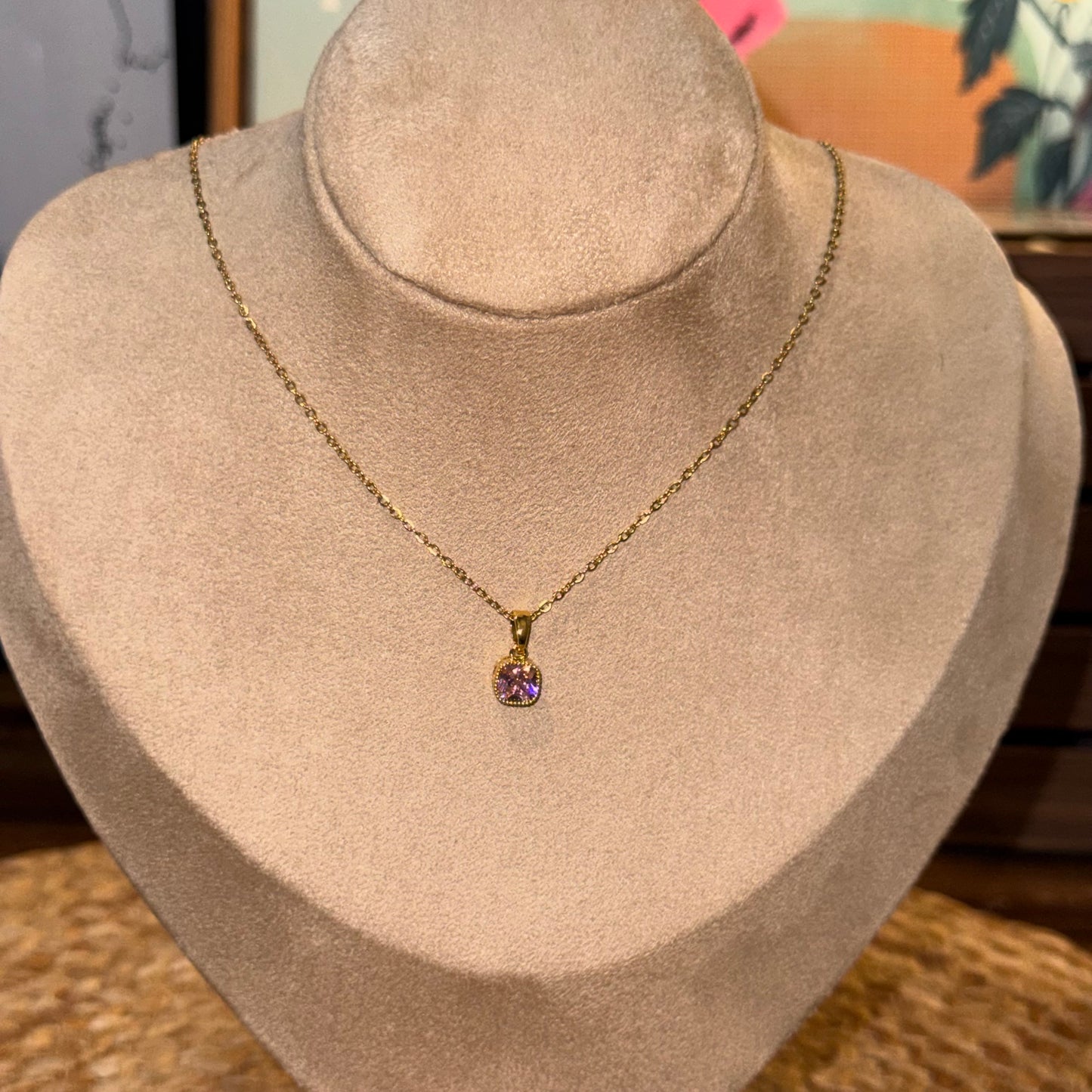 Blush Pendant Necklace