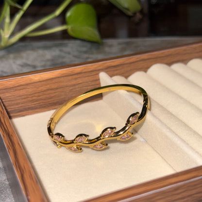Blush April Vine Bangle (Thin Wrist)