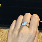 Cross Solitaire Ring HOUSE OF LAILA