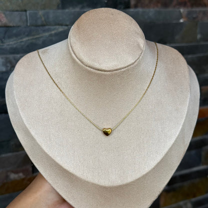 Petite Solid Heart Necklace