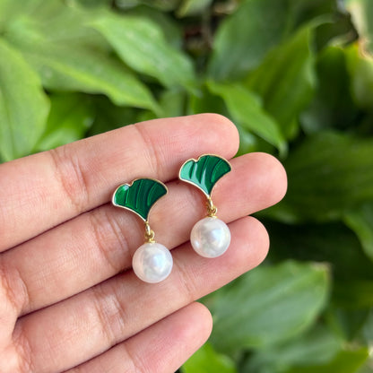 Mermaid Pearl Drop Studs