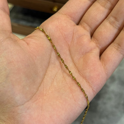 Twist Minimalist Chain Bracelet