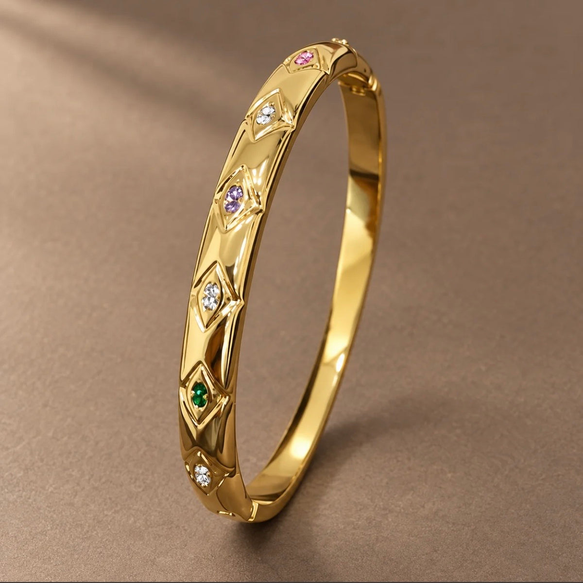 First Love Studded Bangle (Thin Wrist)