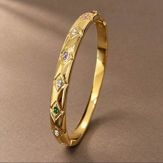 First Love Studded Bangle (Thin Wrist)