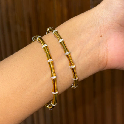 Bamboo Studded Bangle