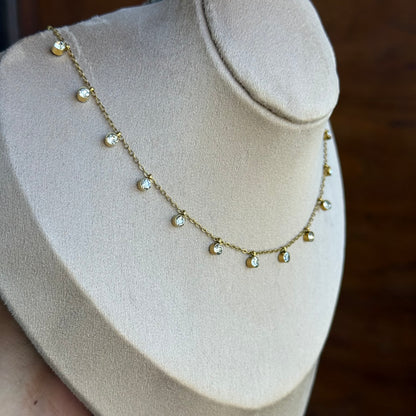 Violet Studded Necklace