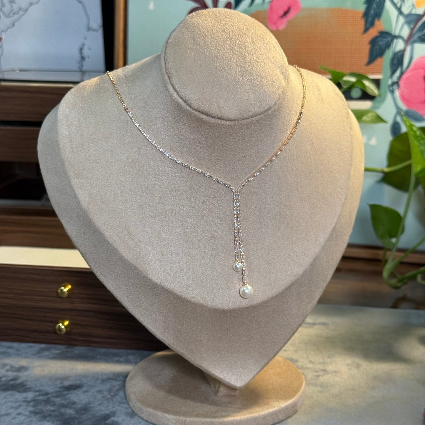 Elysian Pearl Drop Necklace