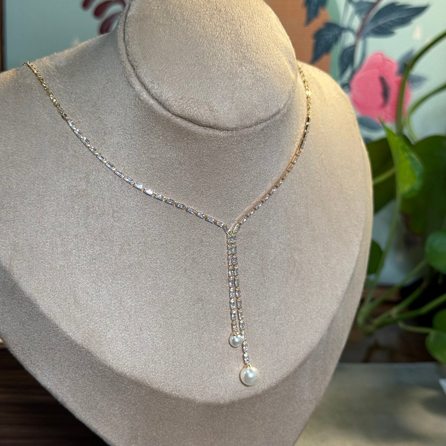 Elysian Pearl Drop Necklace