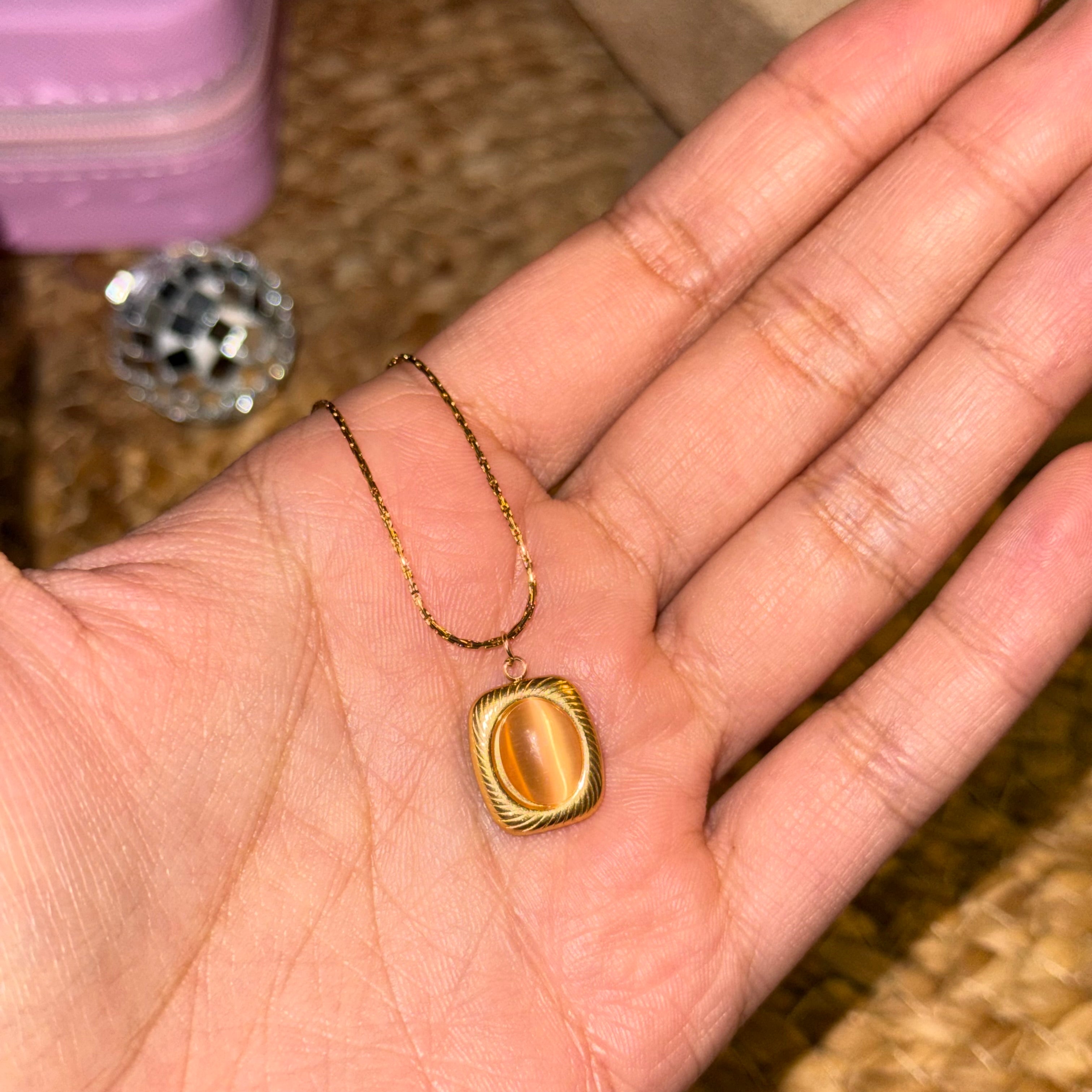 Honey Pendant Necklace