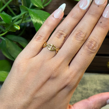 Stevie Chain Link Ring