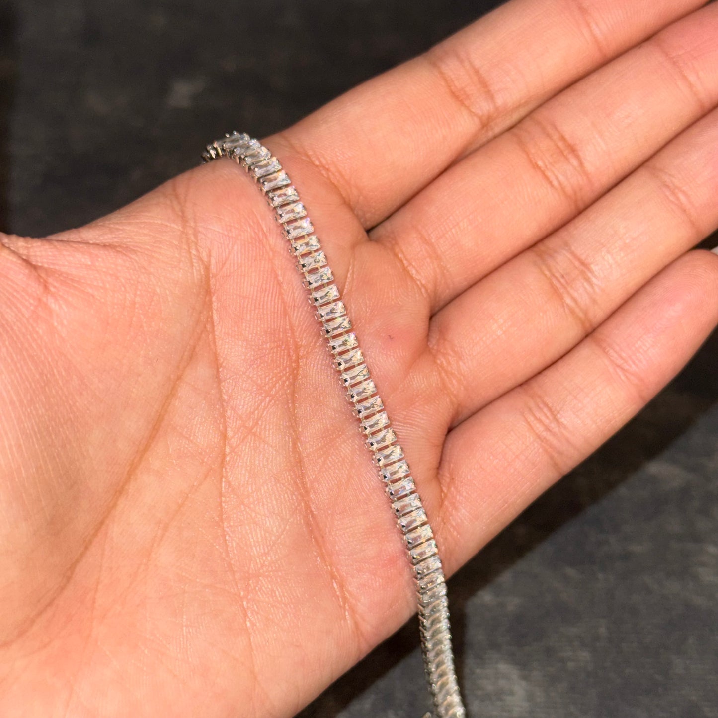 Constellation Baguette Tennis Bracelet