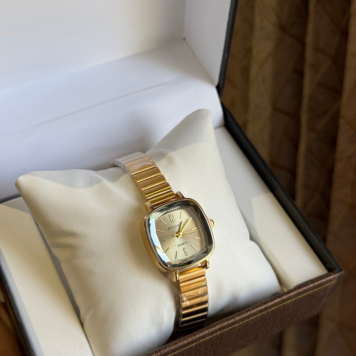 Beige Sovereign Watch (Box Included)