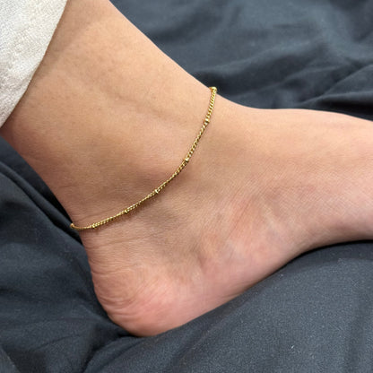 Dainty Beaded Anklet (Single)