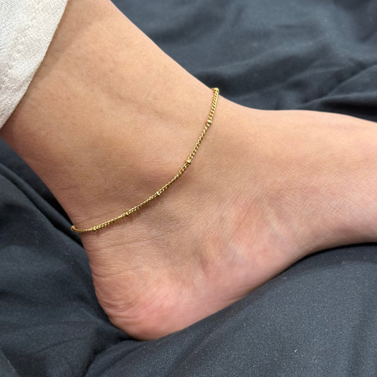 Dainty Beaded Anklet (Single)