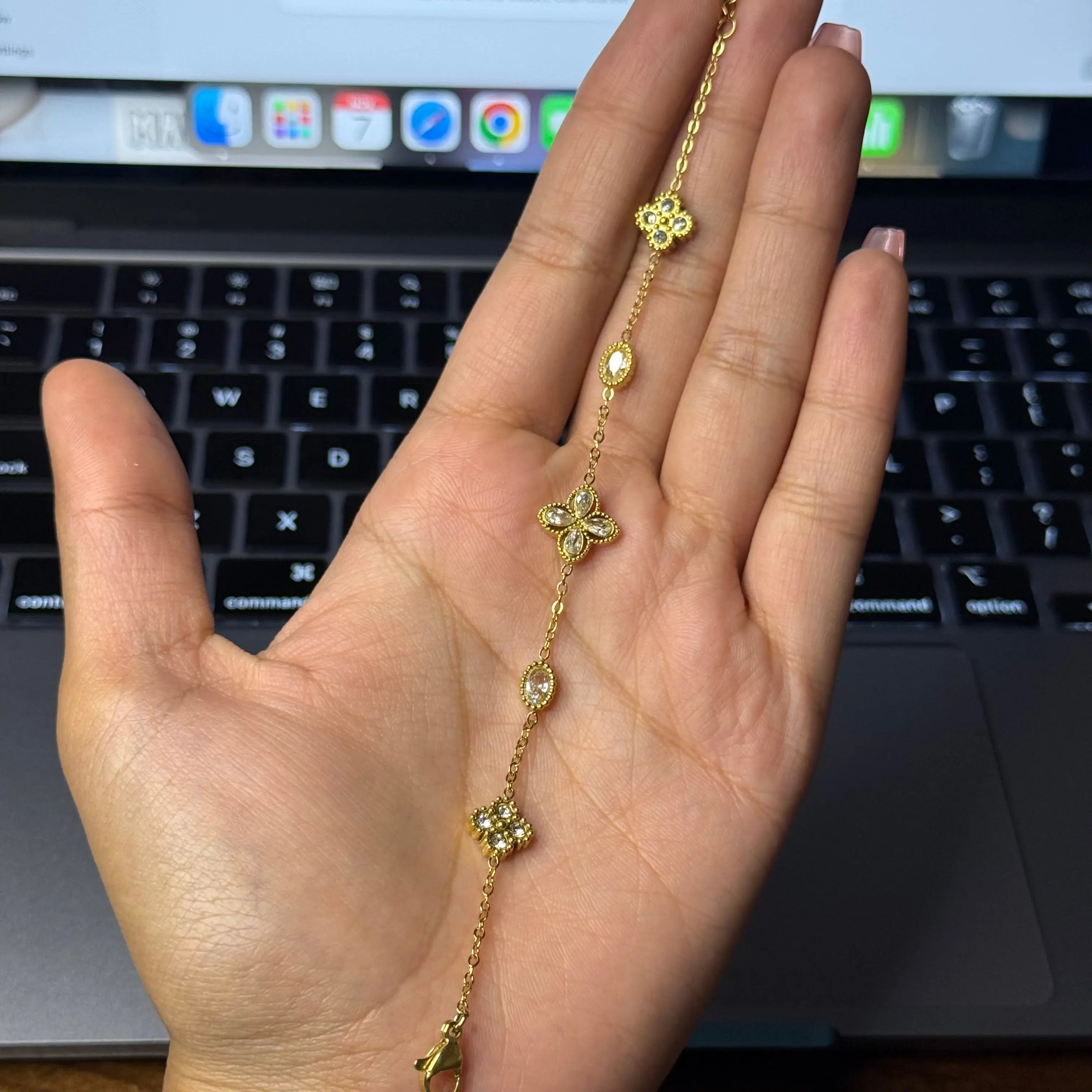 Renée Studded Chain Bracelet HOUSE OF LAILA