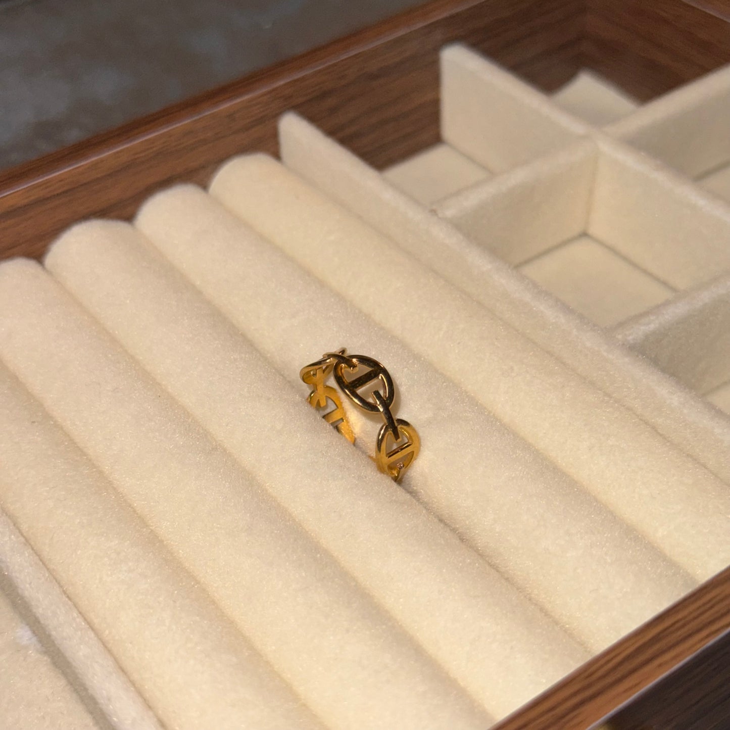 Stevie Chain Link Ring