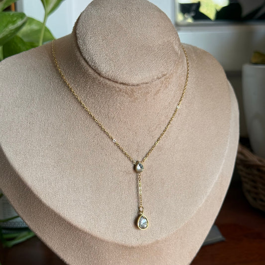 Rachel Drop Necklace